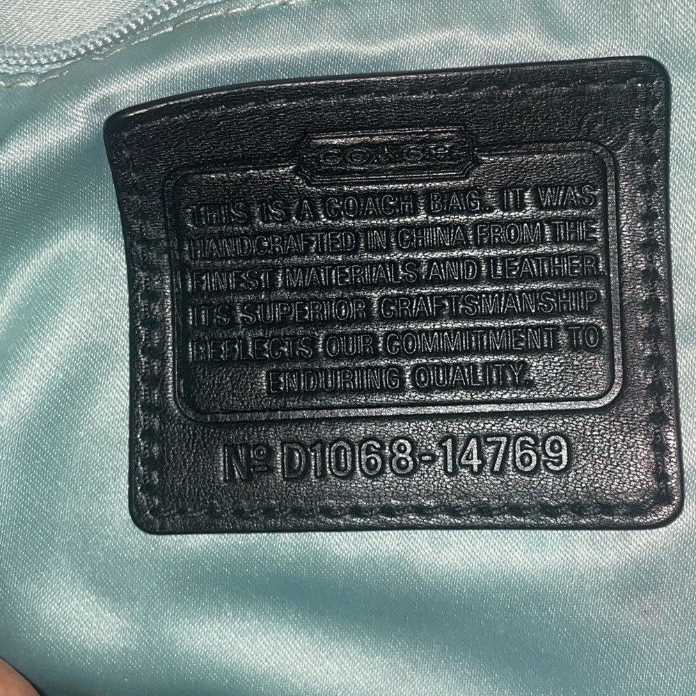 Vintage Coach🖤Black hobo bag slouch purse work bag travel bag - Picture 5 of 14